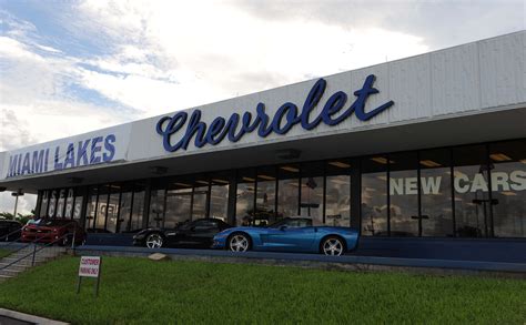 Miami lakes chevrolet - Gettel Chevrolet Buick GMC (CHEVROLET)Visit Site. 1901 Tamiami Trl. Punta Gorda FL, 33950. (941) 676-9099 95 miles away. Get a Price Quote. View Cars. Find Land O Lakes Chevrolet Dealers. Search for all Chevrolet dealers in Land O Lakes, FL 34638 and view their inventory at Autotrader.